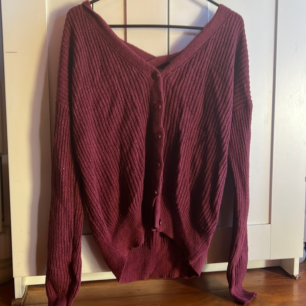 Burgundy BP sweater
